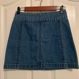 Free People Denim Mini Skirt